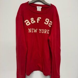 Abercrombie & Fitch Kids Red Long Sleeve Tee